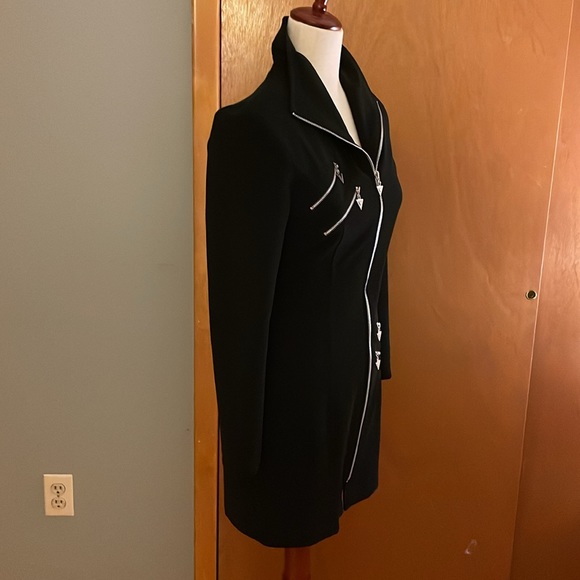 Mark Farrel New York, long sleeves dress, size S. Black, front zipper closure - Picture 11 of 17